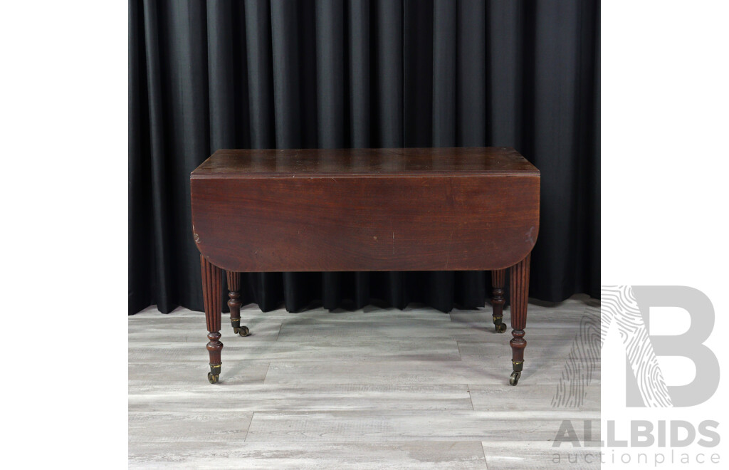 Georgian Mahogany Drop Side Sofa Table