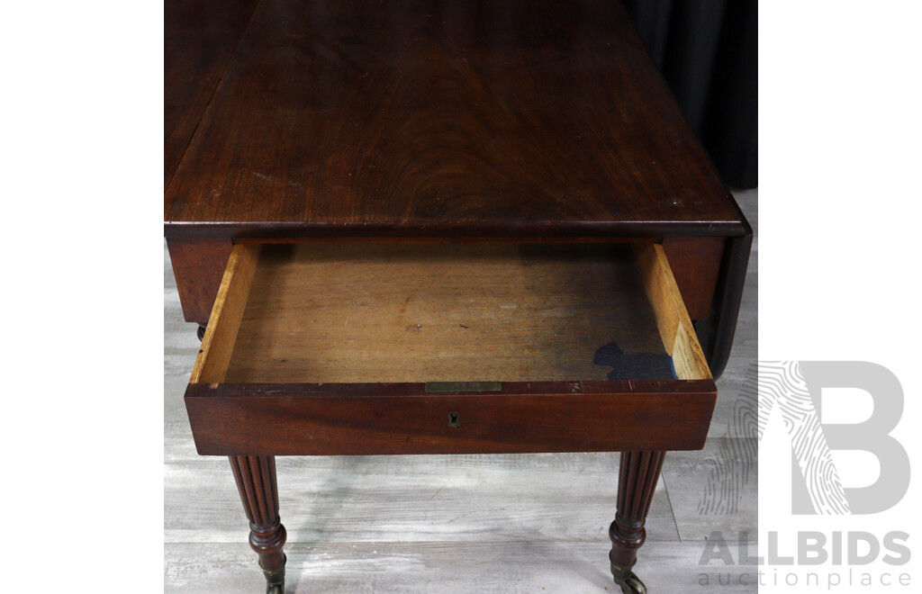 Georgian Mahogany Drop Side Sofa Table