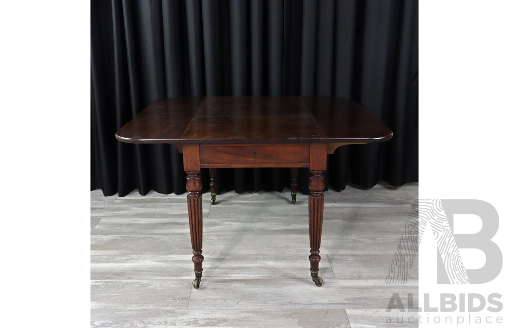 Georgian Mahogany Drop Side Sofa Table