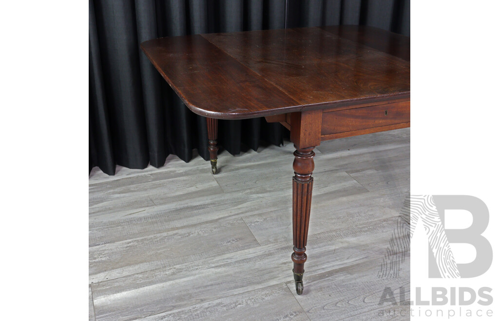 Georgian Mahogany Drop Side Sofa Table