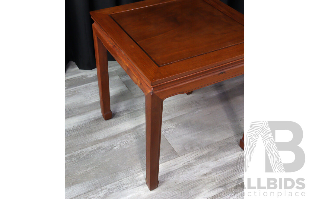 Pair of Chinese Hardwood Side Tables