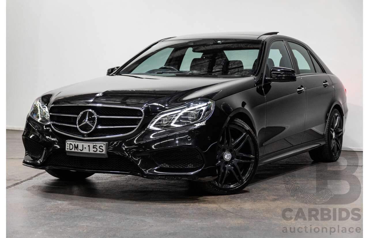 12/2015 Mercedes-Benz E250 W212 MY15 4D Sedan Obsidian Black Metallic Turbo 2.0L