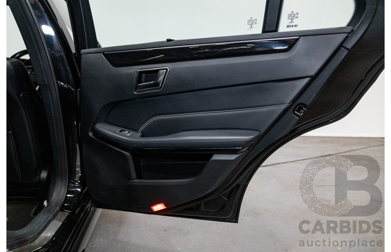 12/2015 Mercedes-Benz E250 W212 MY15 4D Sedan Obsidian Black Metallic Turbo 2.0L