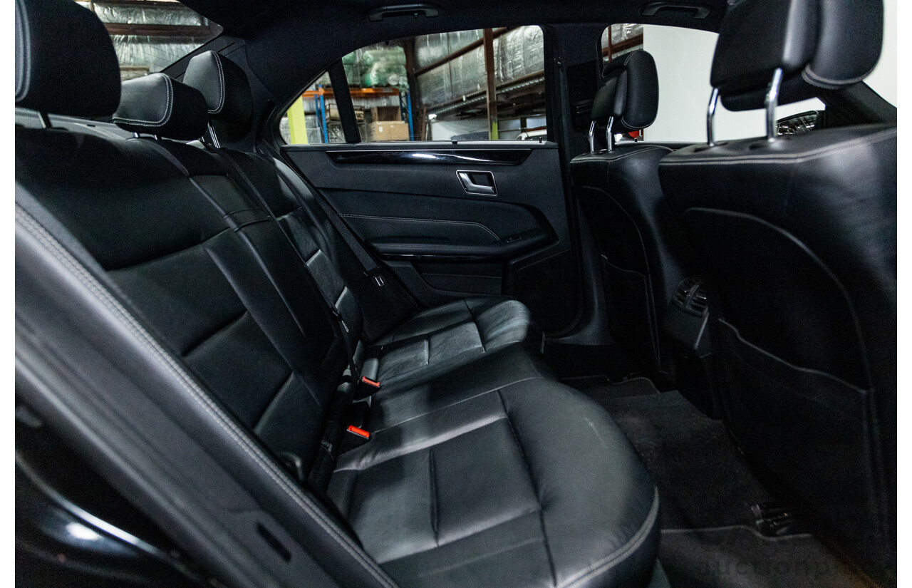 12/2015 Mercedes-Benz E250 W212 MY15 4D Sedan Obsidian Black Metallic Turbo 2.0L