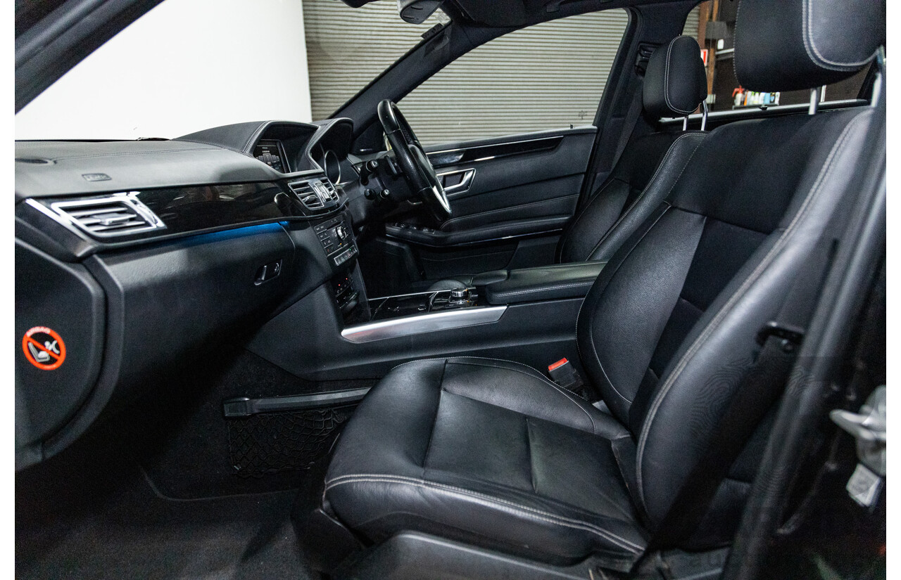 12/2015 Mercedes-Benz E250 W212 MY15 4D Sedan Obsidian Black Metallic Turbo 2.0L