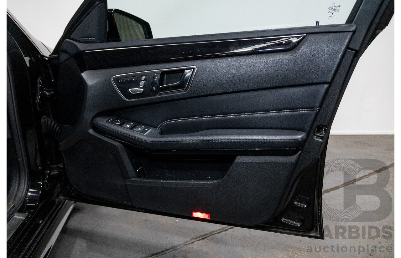 12/2015 Mercedes-Benz E250 W212 MY15 4D Sedan Obsidian Black Metallic Turbo 2.0L
