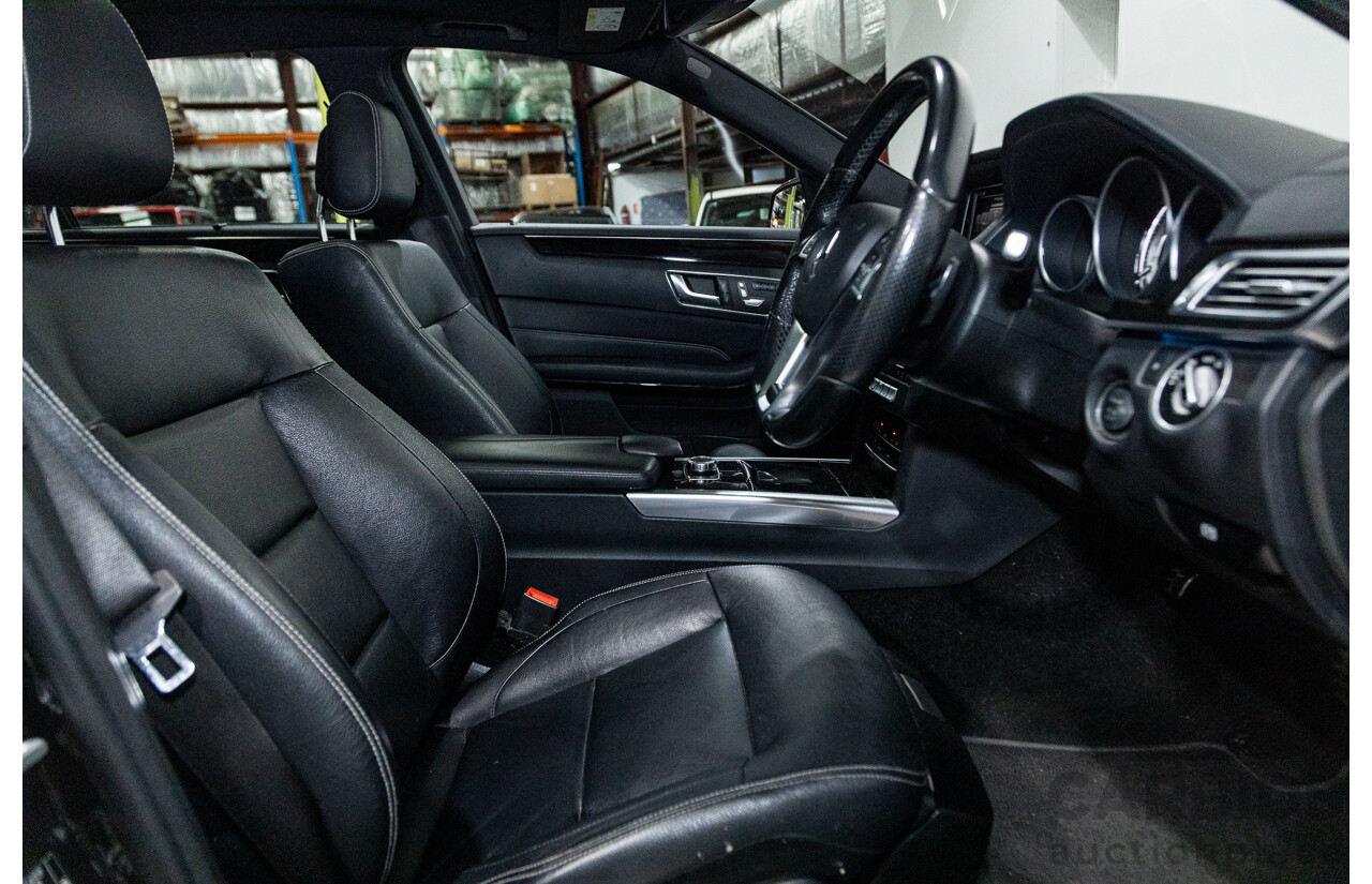 12/2015 Mercedes-Benz E250 W212 MY15 4D Sedan Obsidian Black Metallic Turbo 2.0L
