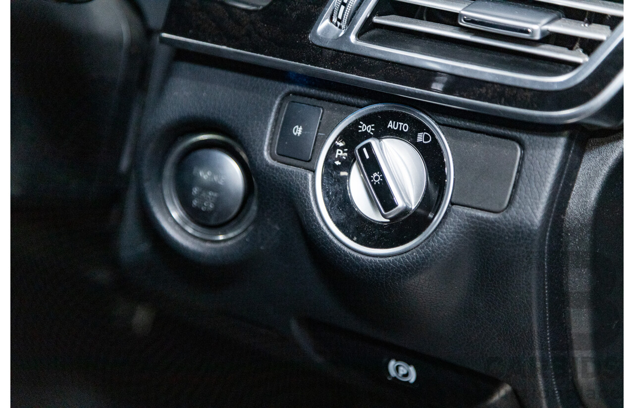 12/2015 Mercedes-Benz E250 W212 MY15 4D Sedan Obsidian Black Metallic Turbo 2.0L