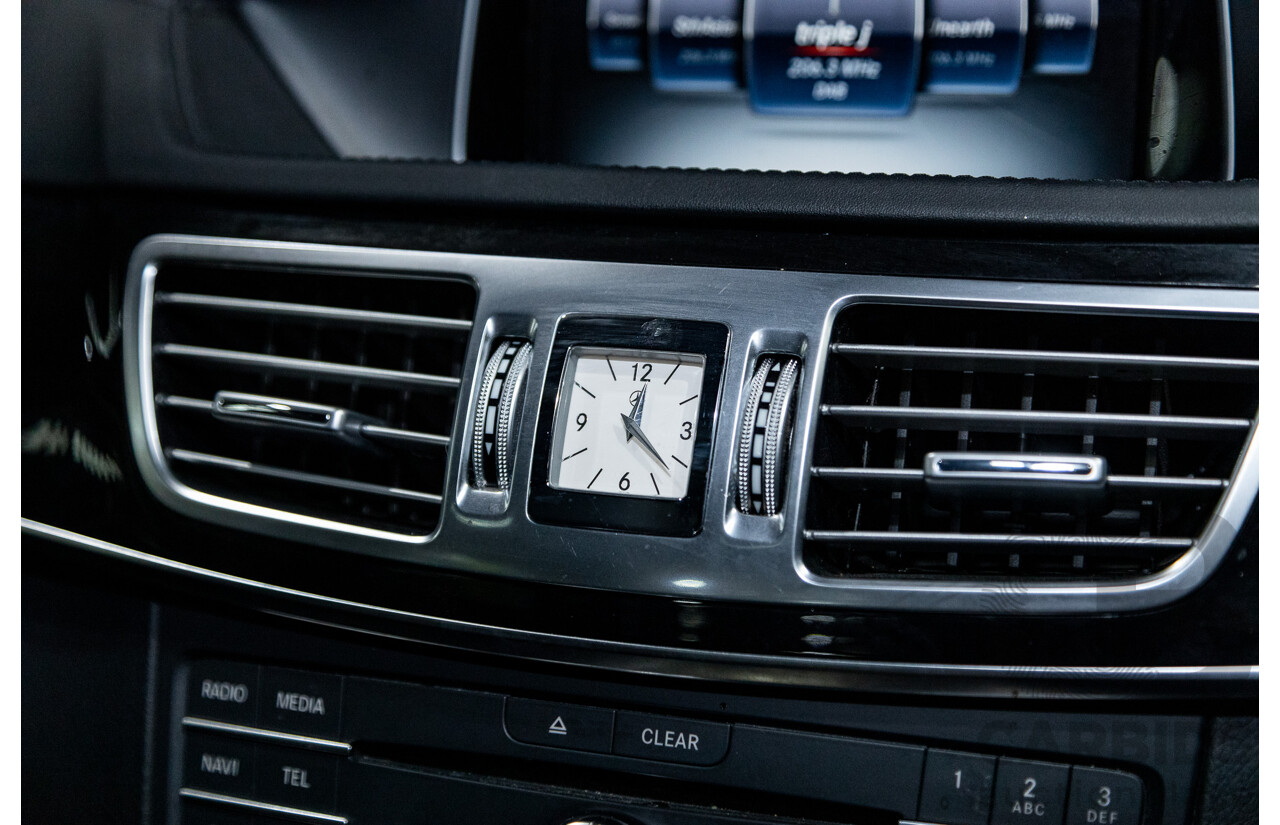 12/2015 Mercedes-Benz E250 W212 MY15 4D Sedan Obsidian Black Metallic Turbo 2.0L