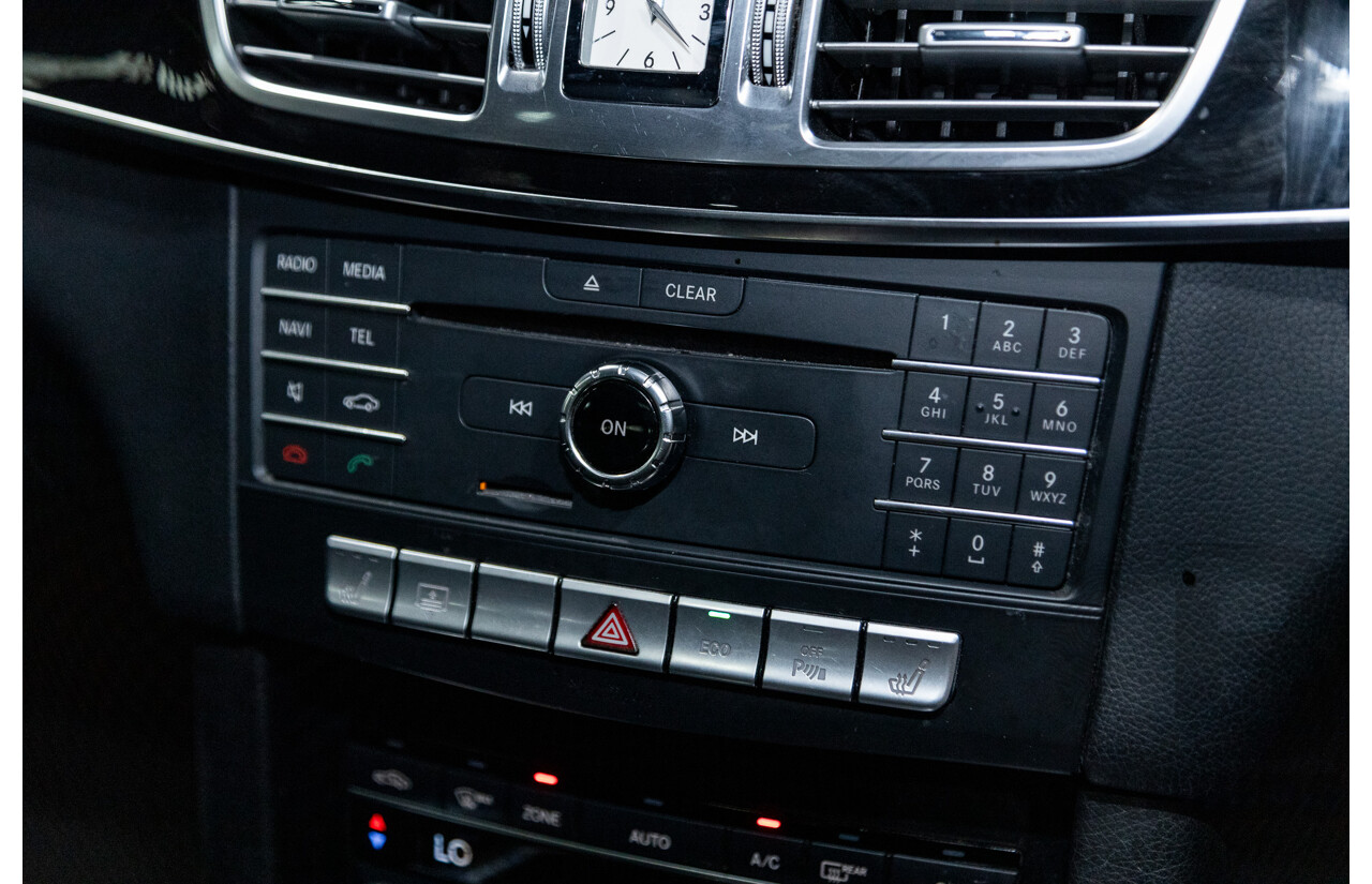 12/2015 Mercedes-Benz E250 W212 MY15 4D Sedan Obsidian Black Metallic Turbo 2.0L