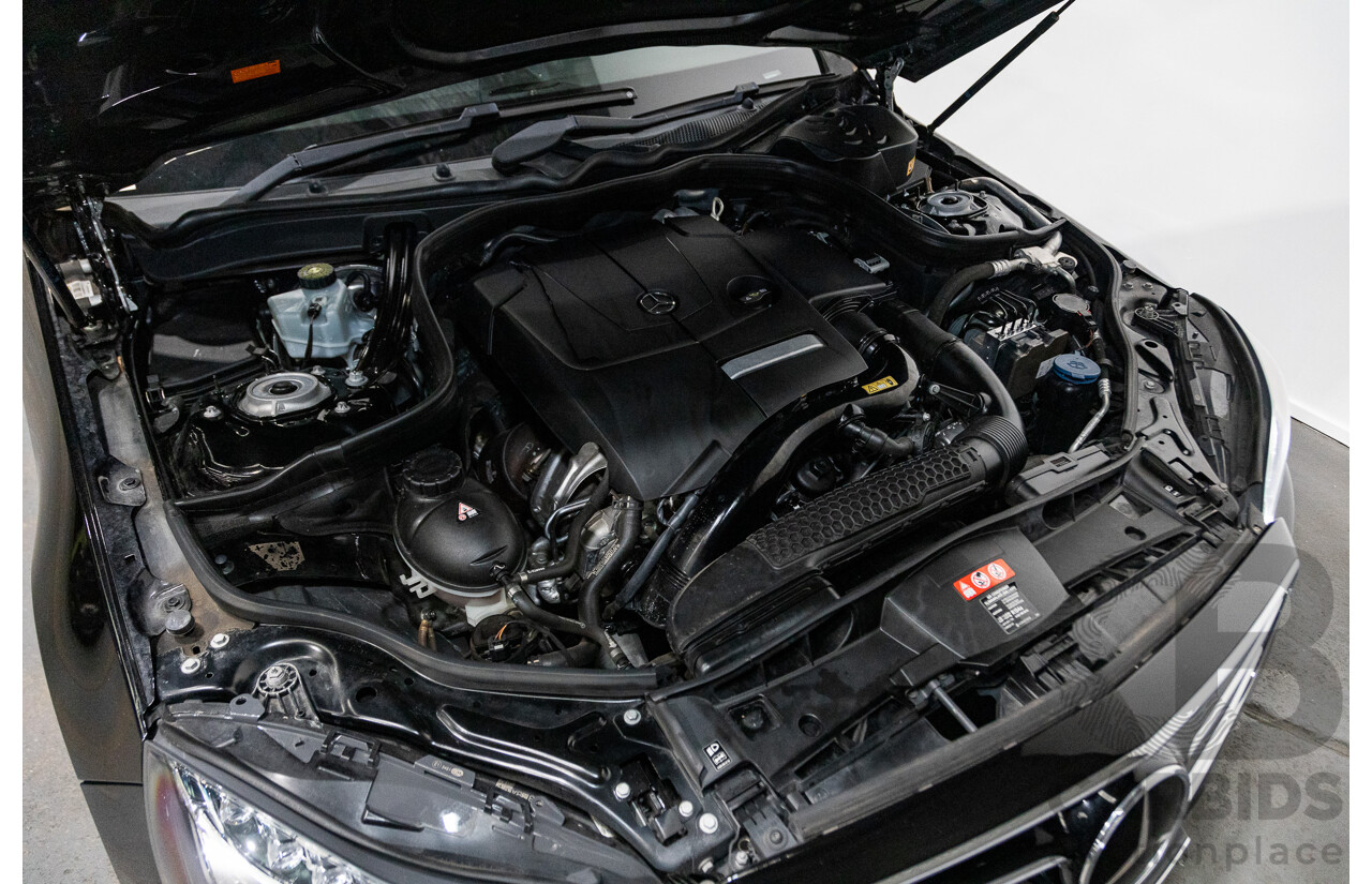 12/2015 Mercedes-Benz E250 W212 MY15 4D Sedan Obsidian Black Metallic Turbo 2.0L