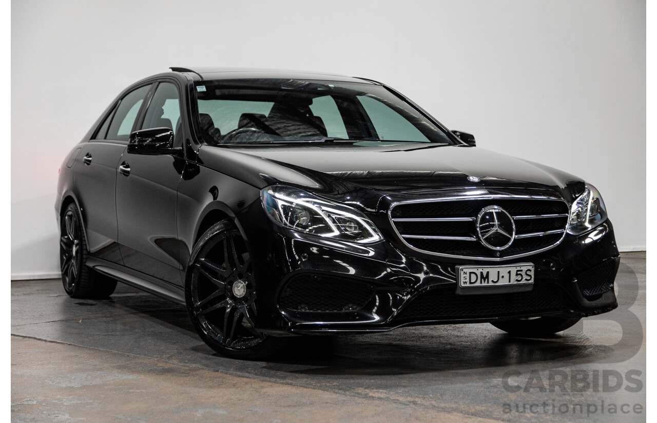 12/2015 Mercedes-Benz E250 W212 MY15 4D Sedan Obsidian Black Metallic Turbo 2.0L