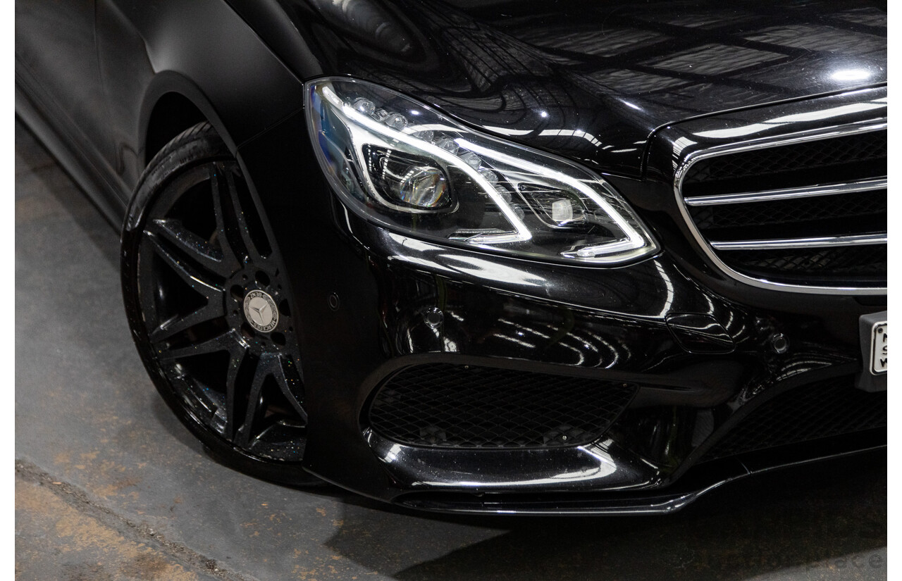 12/2015 Mercedes-Benz E250 W212 MY15 4D Sedan Obsidian Black Metallic Turbo 2.0L