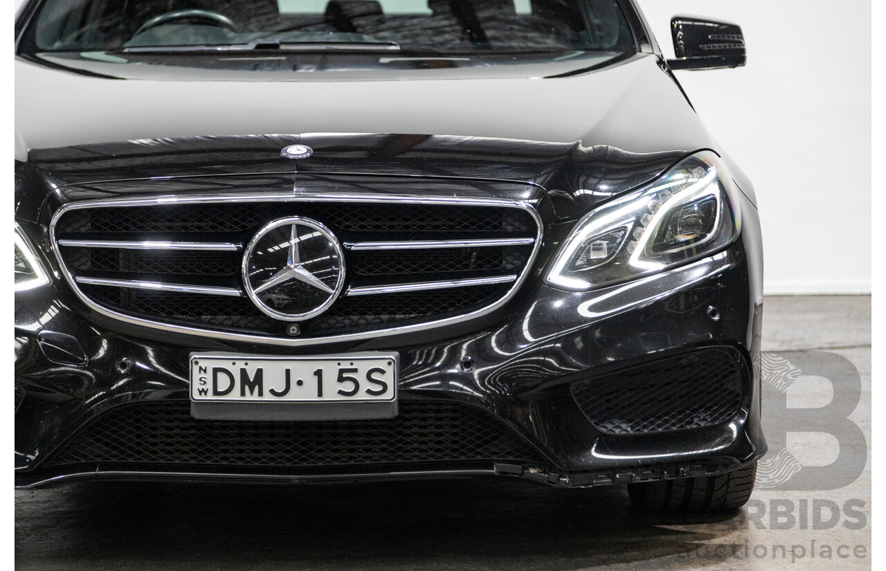 12/2015 Mercedes-Benz E250 W212 MY15 4D Sedan Obsidian Black Metallic Turbo 2.0L