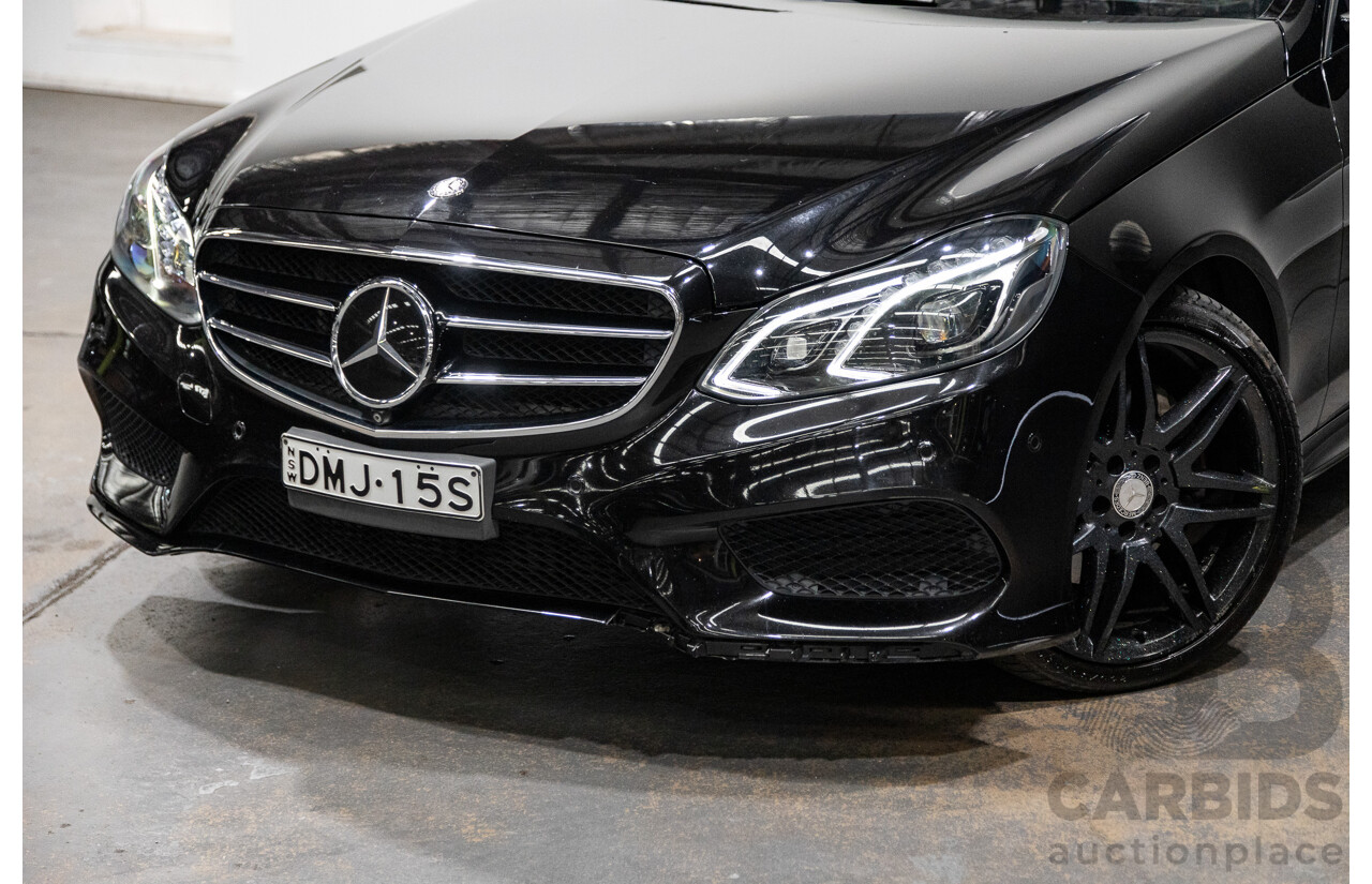 12/2015 Mercedes-Benz E250 W212 MY15 4D Sedan Obsidian Black Metallic Turbo 2.0L