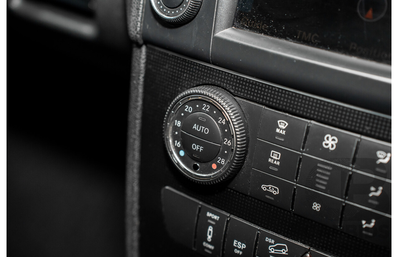 11/2009 Mercedes-Benz ML 300 CDI AMG Sports (4x4) W164 09 UPGRADE 4d Wagon Obsidian Black Metalic Turbo Diesel V6 3.0L