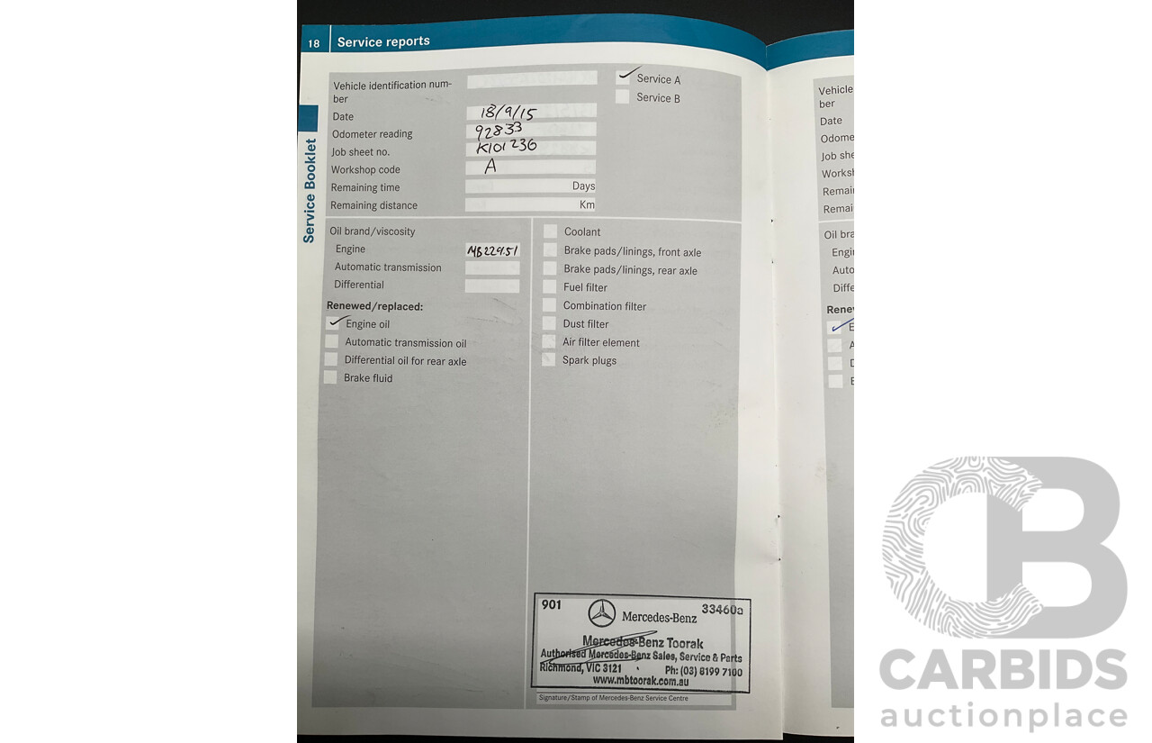 11/2009 Mercedes-Benz ML 300 CDI AMG Sports (4x4) W164 09 UPGRADE 4d Wagon Obsidian Black Metalic Turbo Diesel V6 3.0L