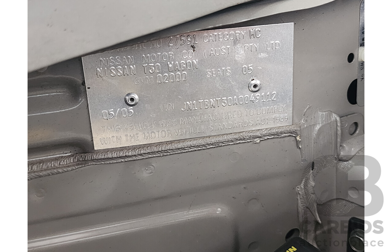 5/2005 Nissan X-Trail Ti-L (sunroof) (4x4) T30 4d Wagon Gold 2.5L