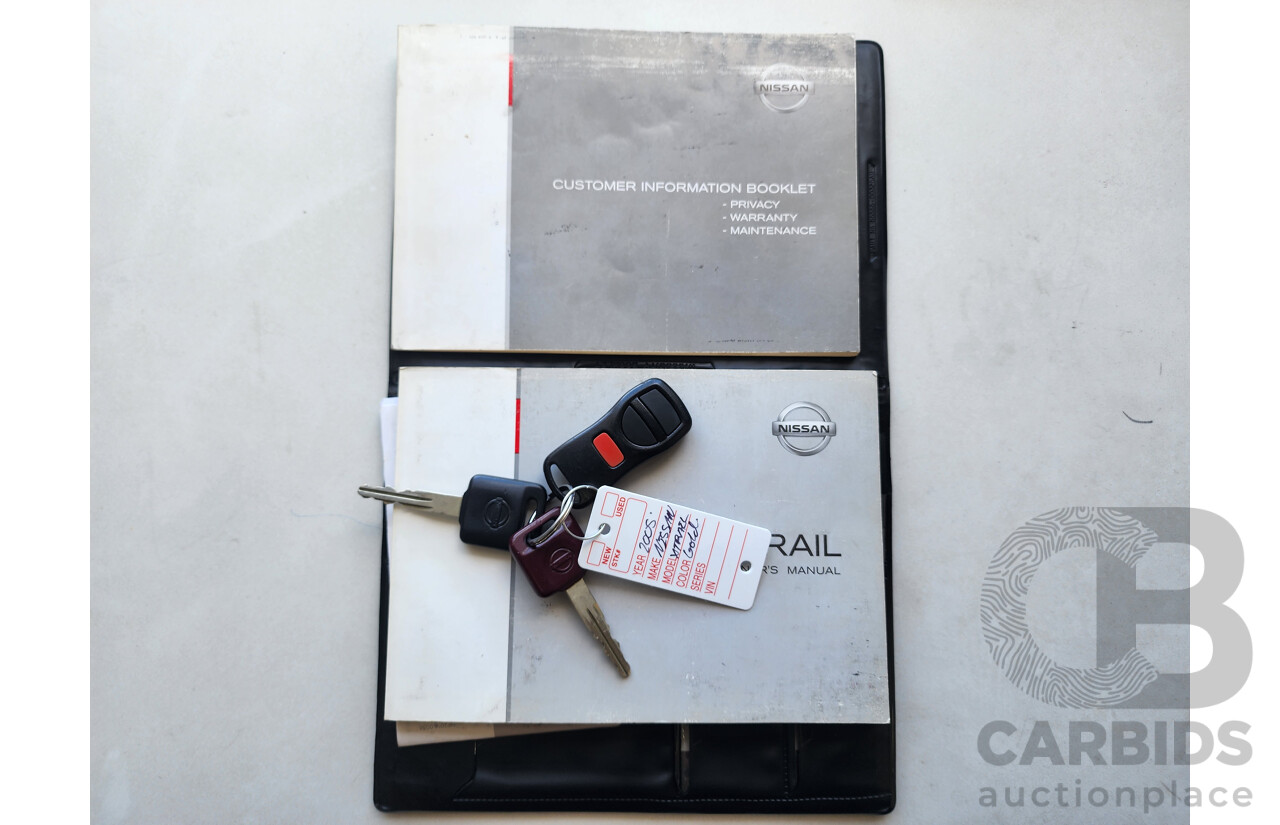 5/2005 Nissan X-Trail Ti-L (sunroof) (4x4) T30 4d Wagon Gold 2.5L