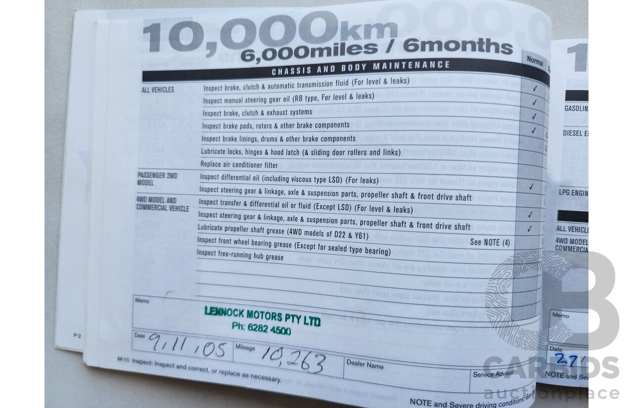 5/2005 Nissan X-Trail Ti-L (sunroof) (4x4) T30 4d Wagon Gold 2.5L