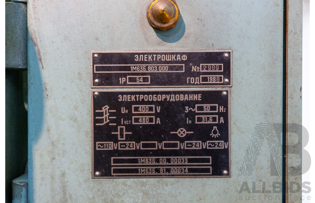 1988 Stanko Import 7D430 IM63B Engine Centre Lathe