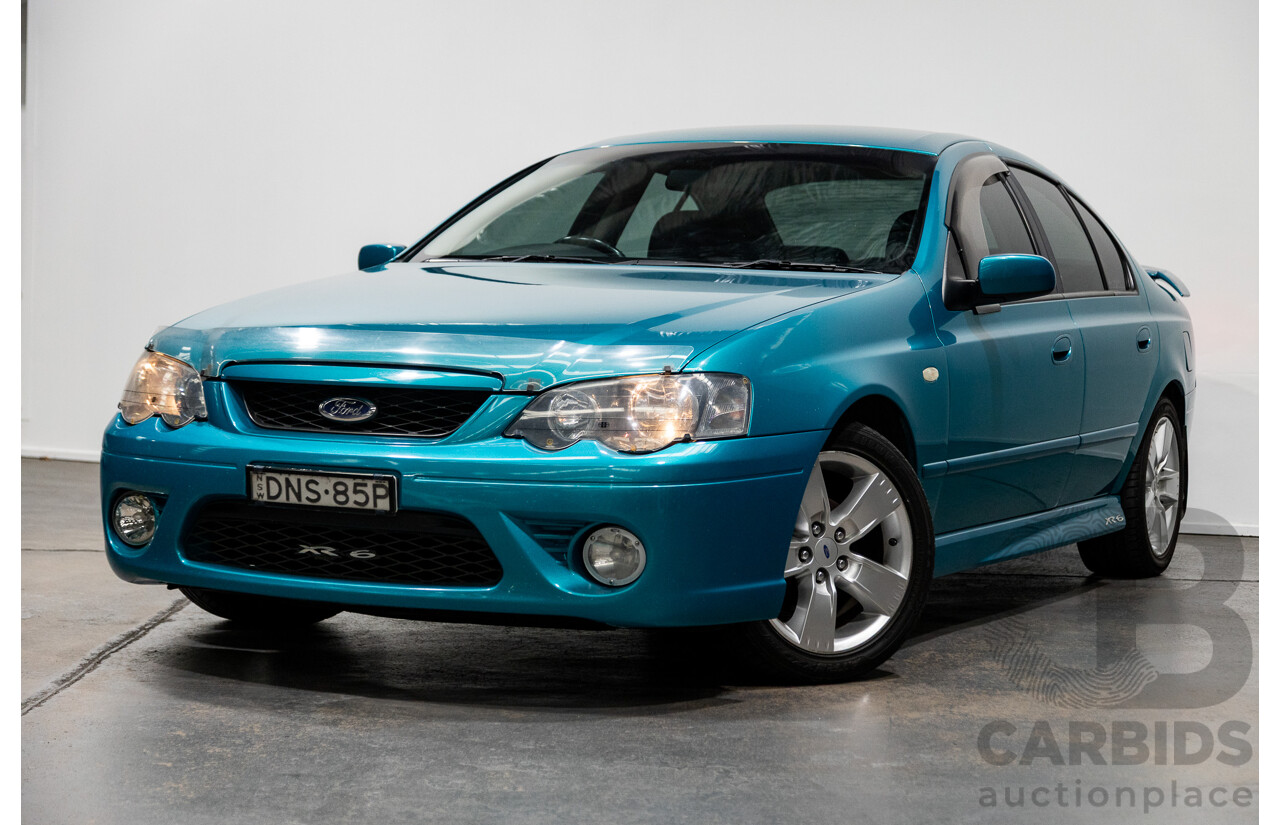 10/2006 Ford Falcon XR6 BF MKII 4d Sedan Breeze Aqua 4.0L