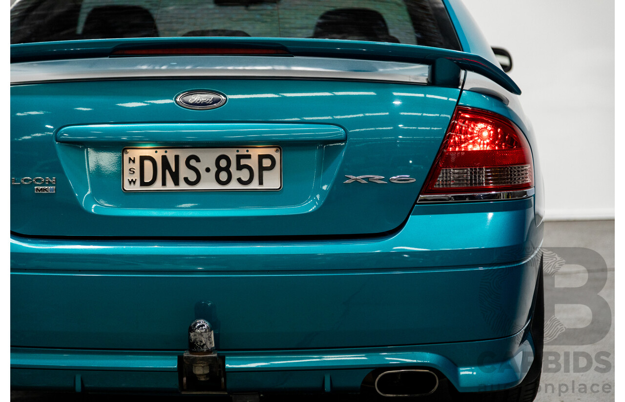 10/2006 Ford Falcon XR6 BF MKII 4d Sedan Breeze Aqua 4.0L