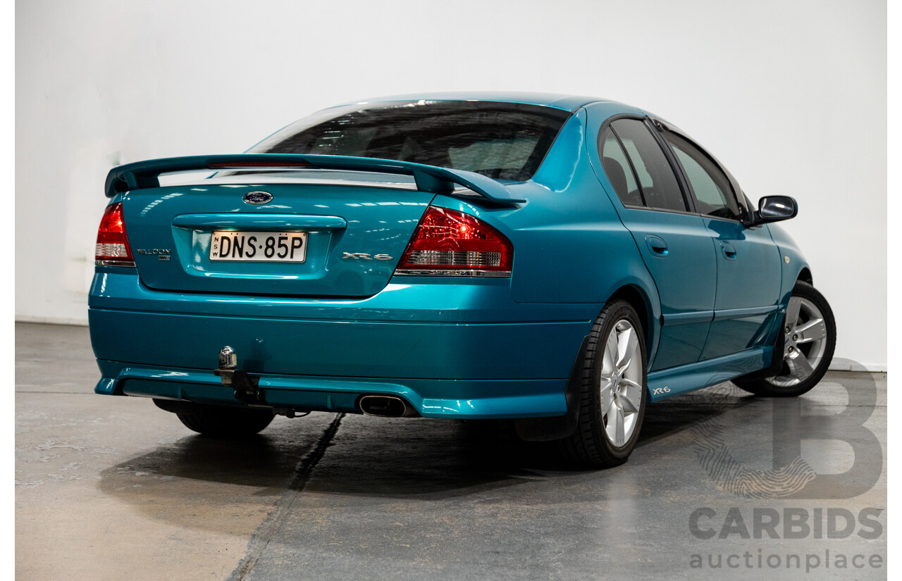 10/2006 Ford Falcon XR6 BF MKII 4d Sedan Breeze Aqua 4.0L