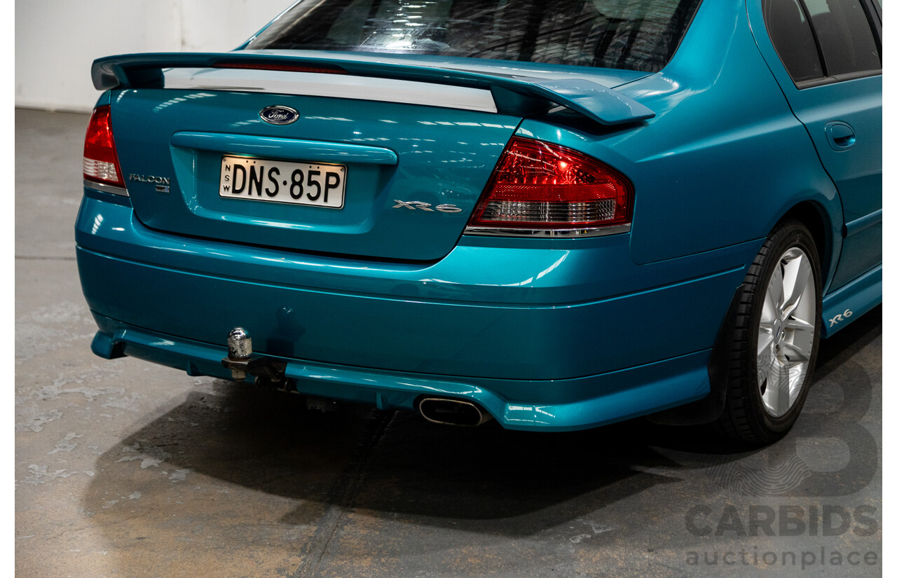 10/2006 Ford Falcon XR6 BF MKII 4d Sedan Breeze Aqua 4.0L