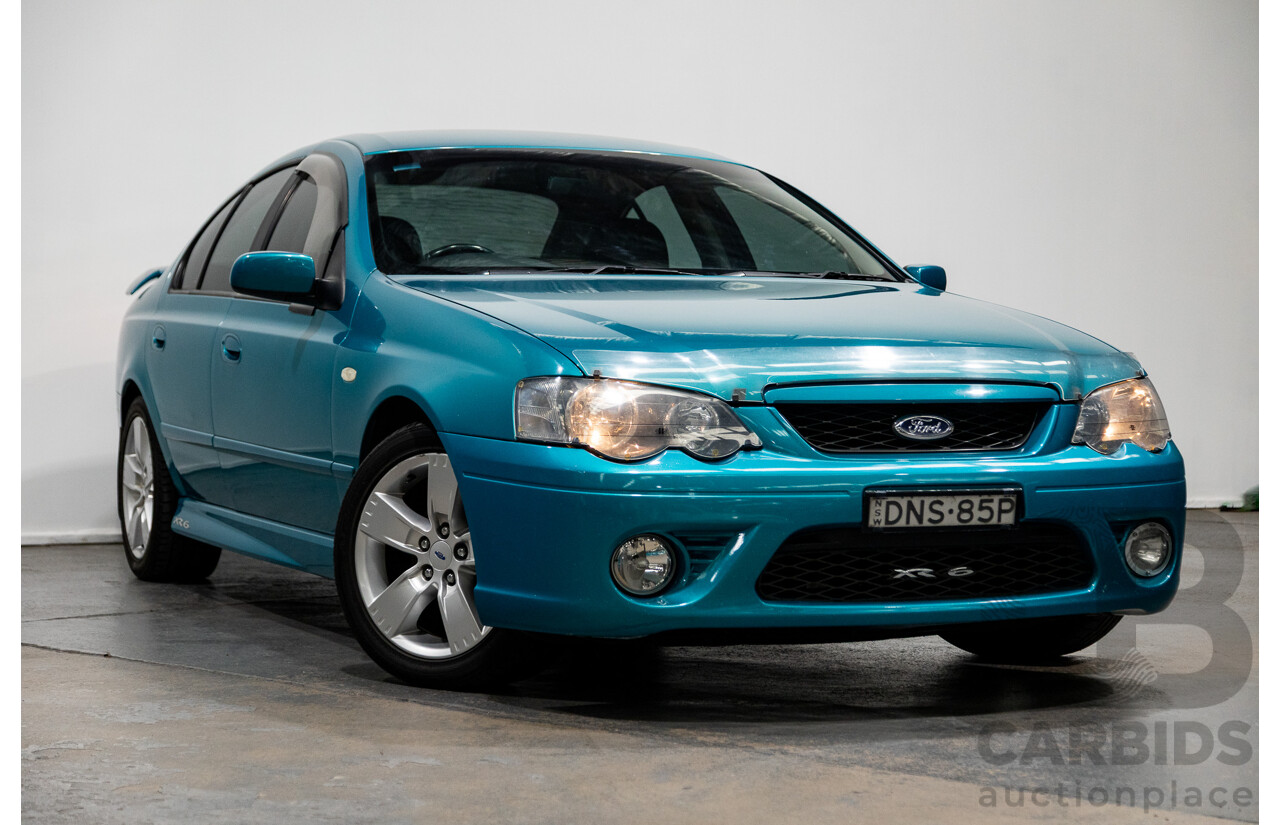 10/2006 Ford Falcon XR6 BF MKII 4d Sedan Breeze Aqua 4.0L