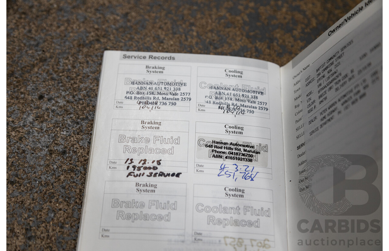 10/2006 Ford Falcon XR6 BF MKII 4d Sedan Breeze Aqua 4.0L