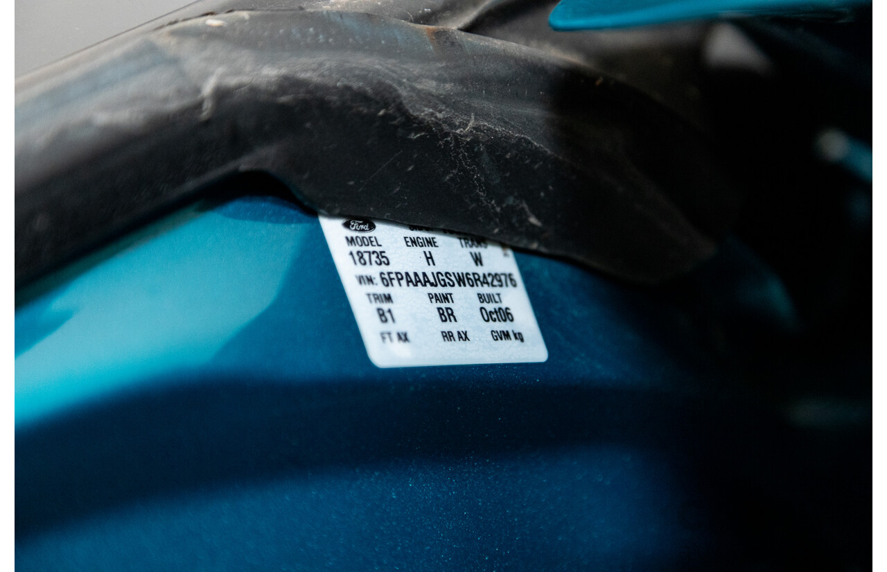 10/2006 Ford Falcon XR6 BF MKII 4d Sedan Breeze Aqua 4.0L