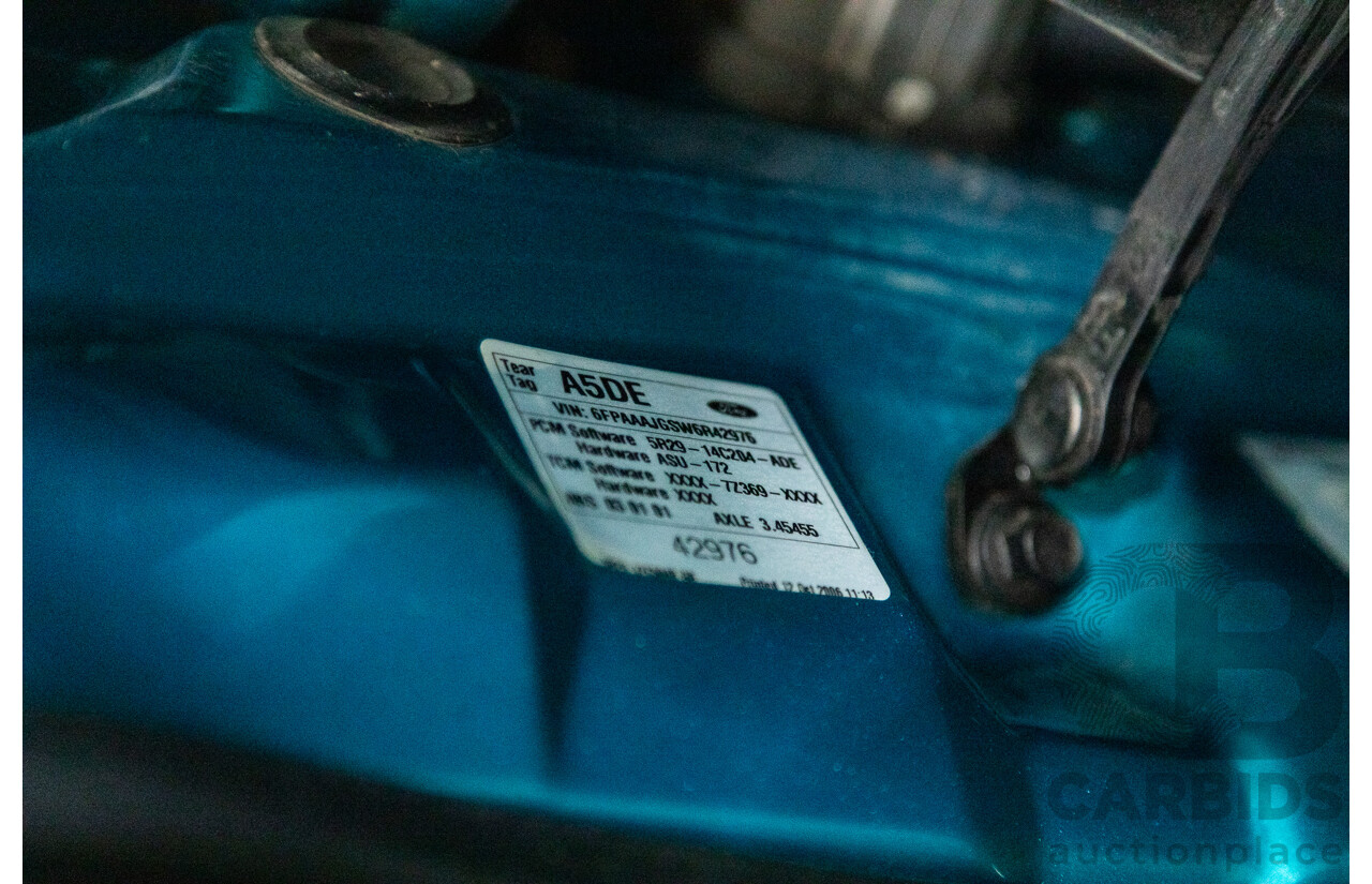 10/2006 Ford Falcon XR6 BF MKII 4d Sedan Breeze Aqua 4.0L