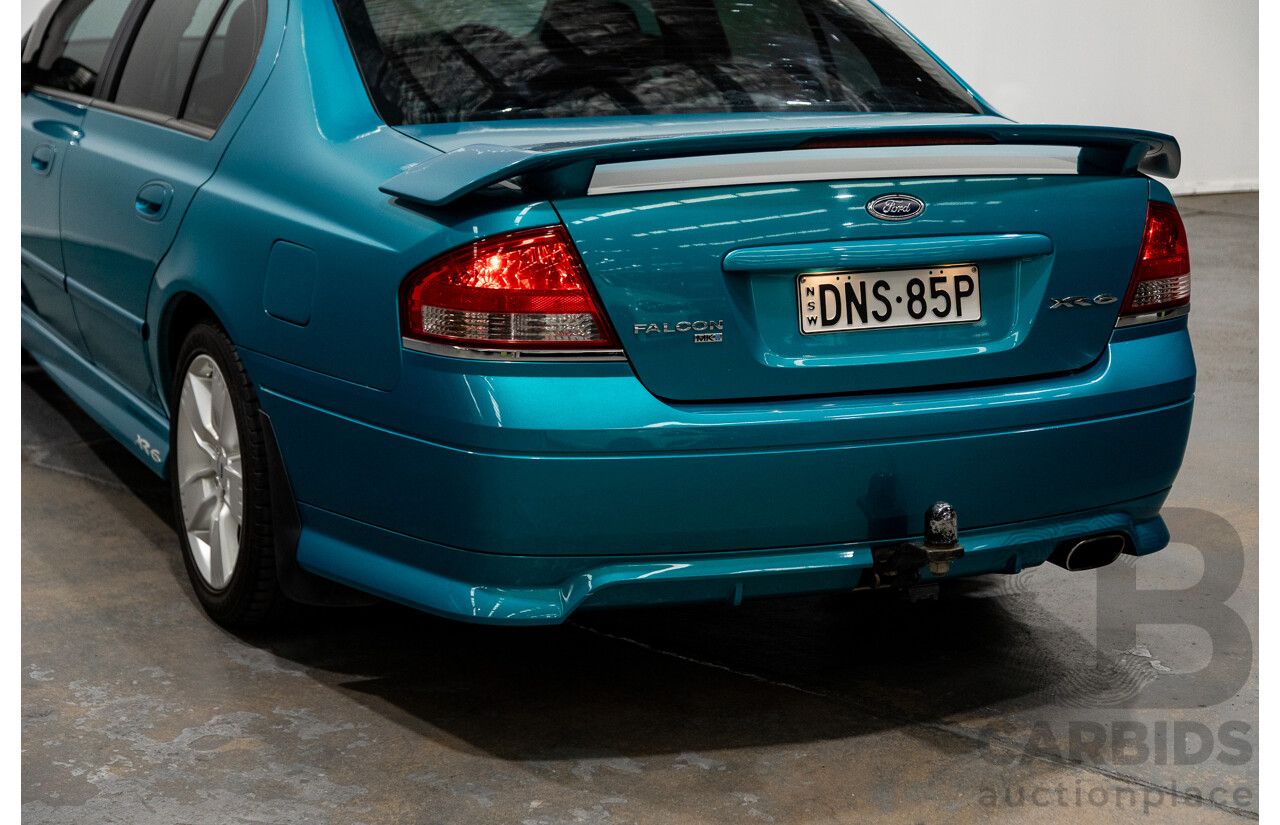 10/2006 Ford Falcon XR6 BF MKII 4d Sedan Breeze Aqua 4.0L