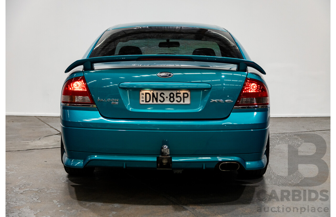 10/2006 Ford Falcon XR6 BF MKII 4d Sedan Breeze Aqua 4.0L