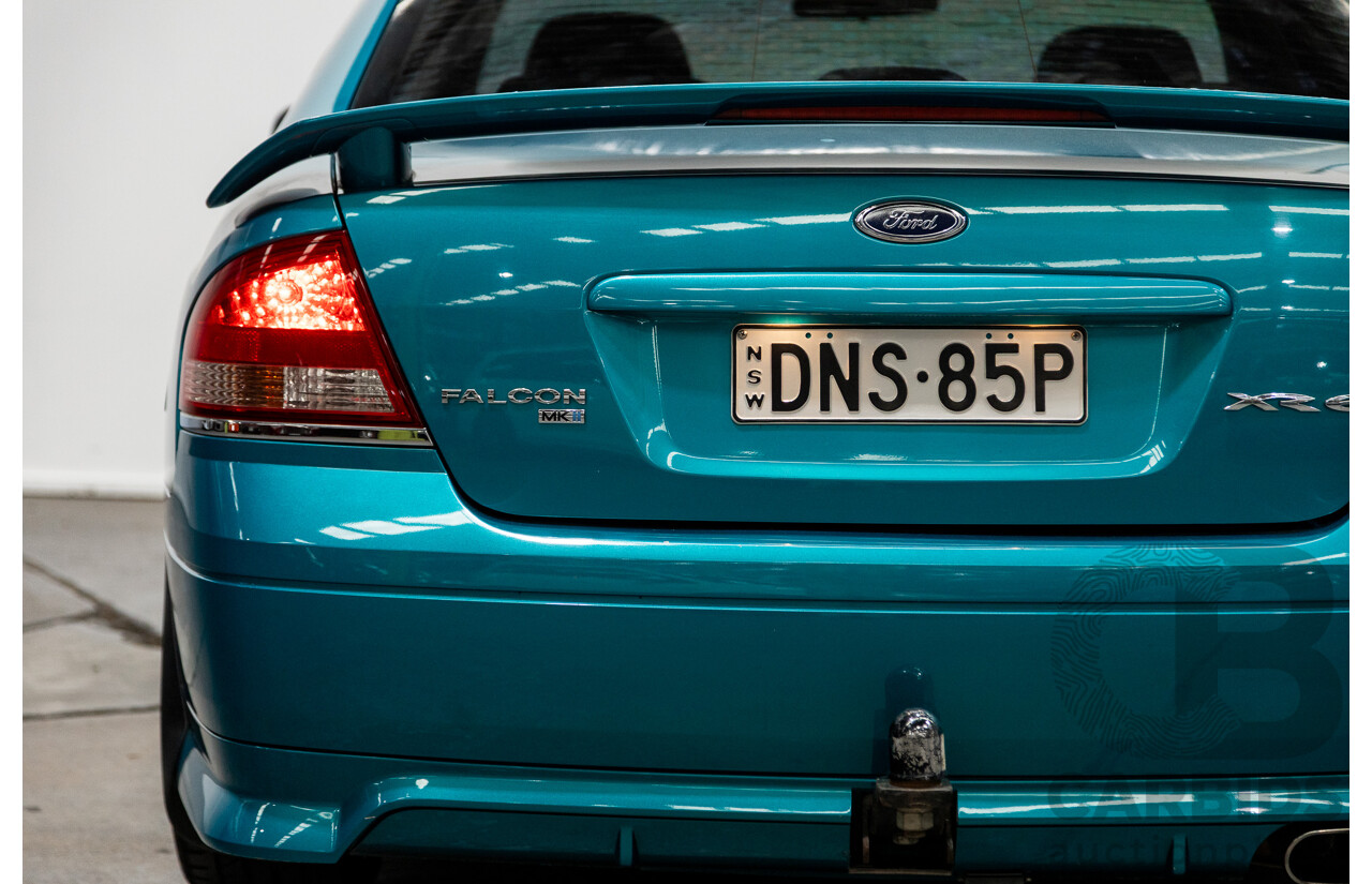 10/2006 Ford Falcon XR6 BF MKII 4d Sedan Breeze Aqua 4.0L