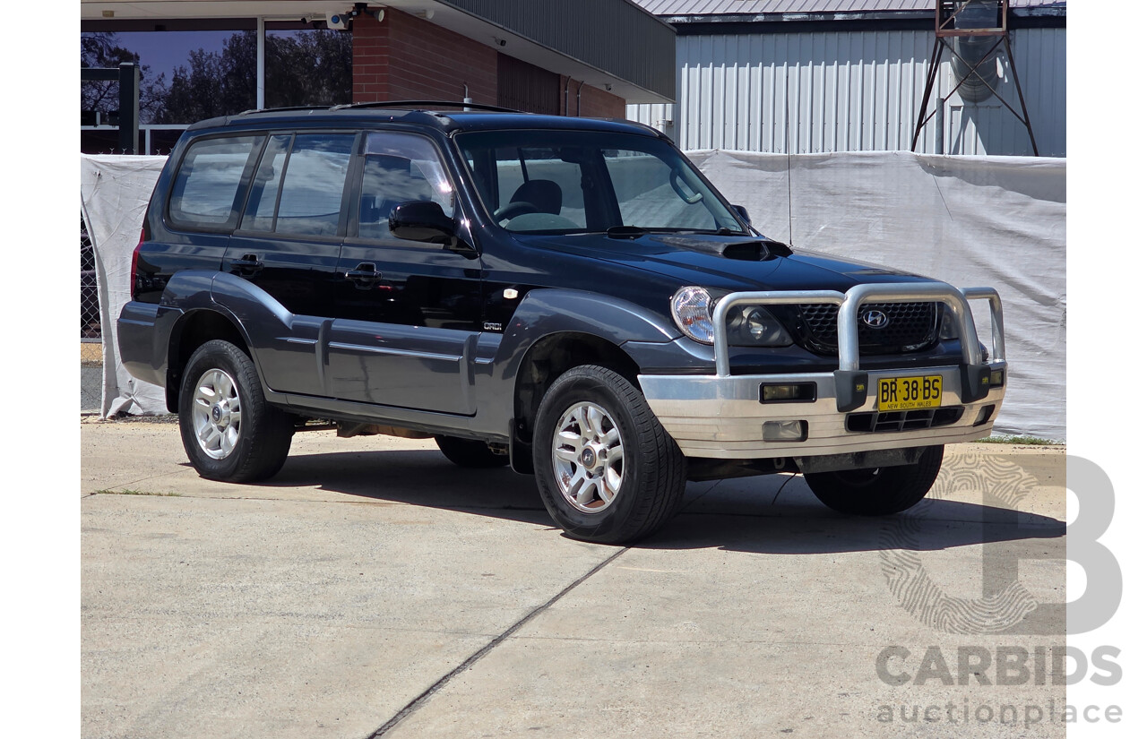 12/2004 Hyundai Terracan CRDI 4d Wagon Black Turbo Diesel 2.9L