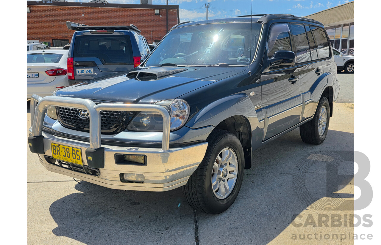 12/2004 Hyundai Terracan CRDI 4d Wagon Black Turbo Diesel 2.9L