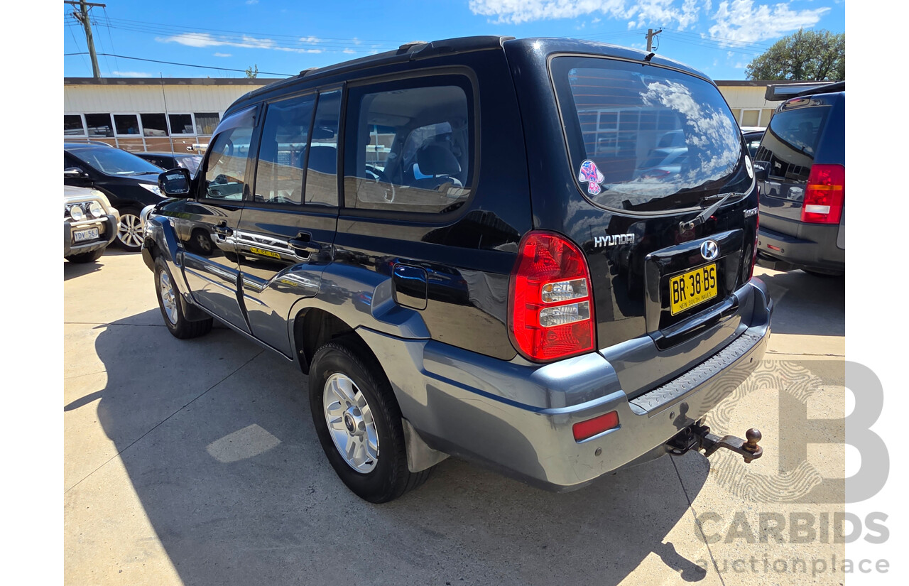 12/2004 Hyundai Terracan CRDI 4d Wagon Black Turbo Diesel 2.9L