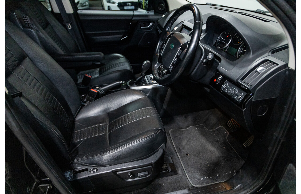7/2012 Land Rover Freelander 2 SD4 SE (4x4) LF MY12 4d Wagon Black Turbo Diesel 2.2L