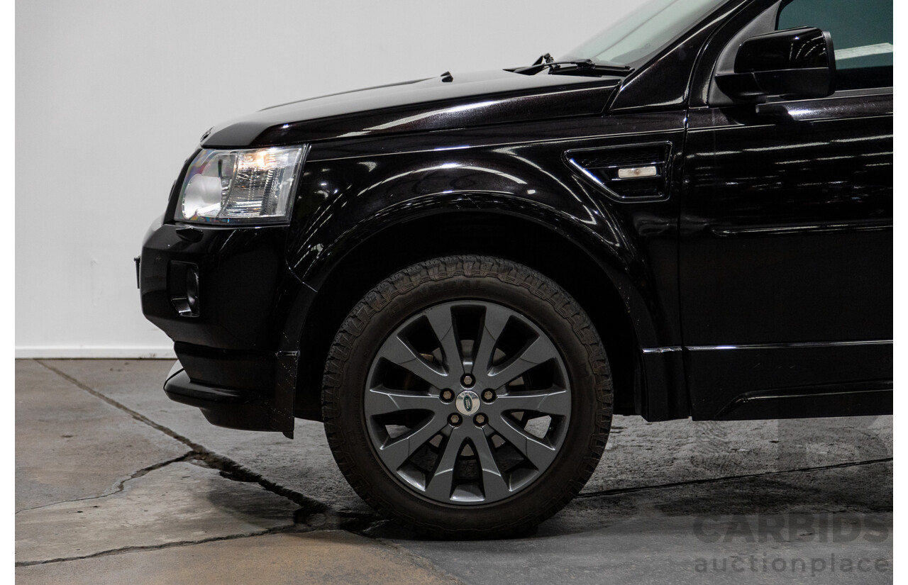 7/2012 Land Rover Freelander 2 SD4 SE (4x4) LF MY12 4d Wagon Black Turbo Diesel 2.2L