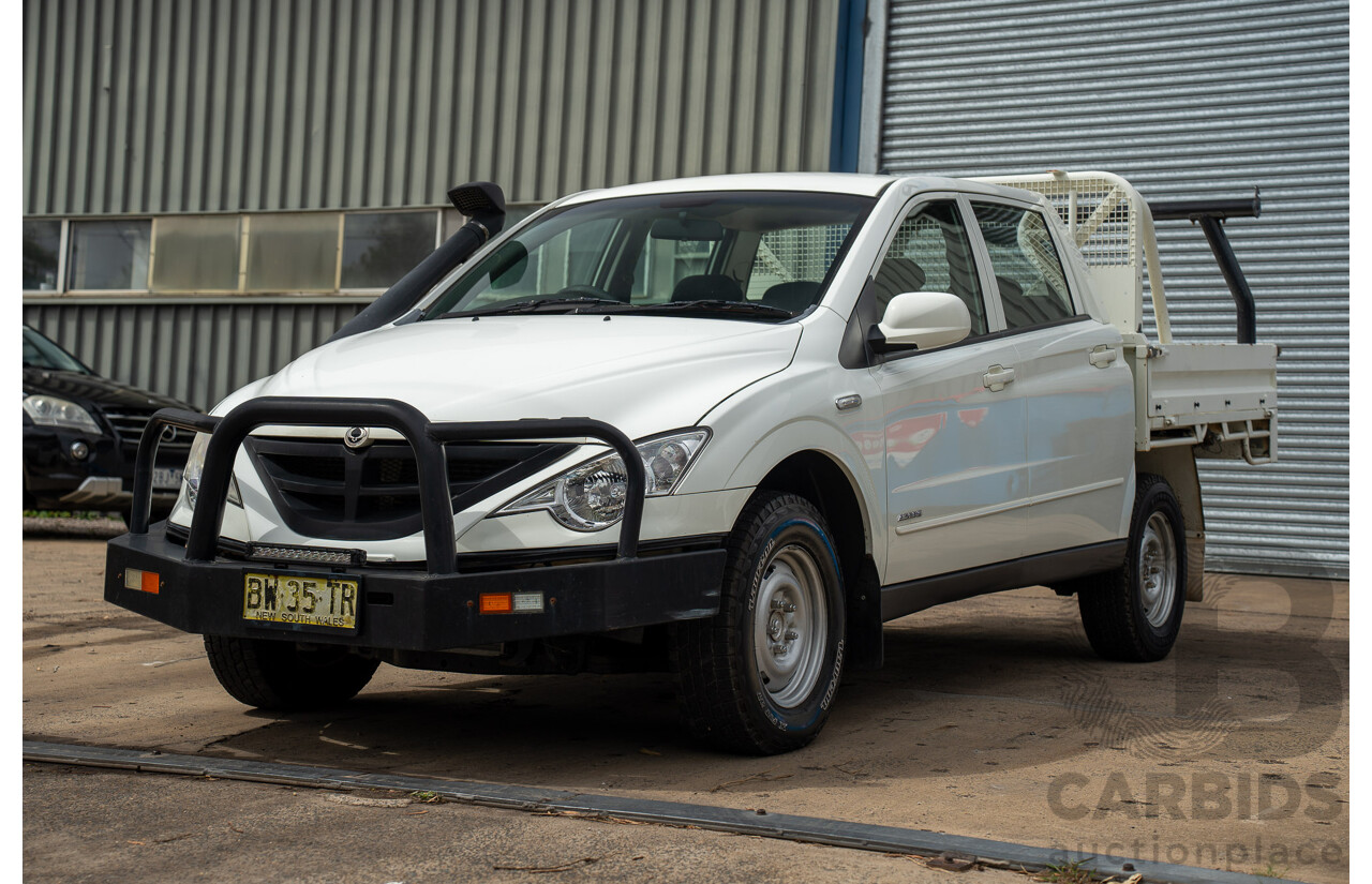 3/2011 Ssangyong Actyon Sports SPR (4x4) Q100 MY08 Double Cab Utility White 2.0L