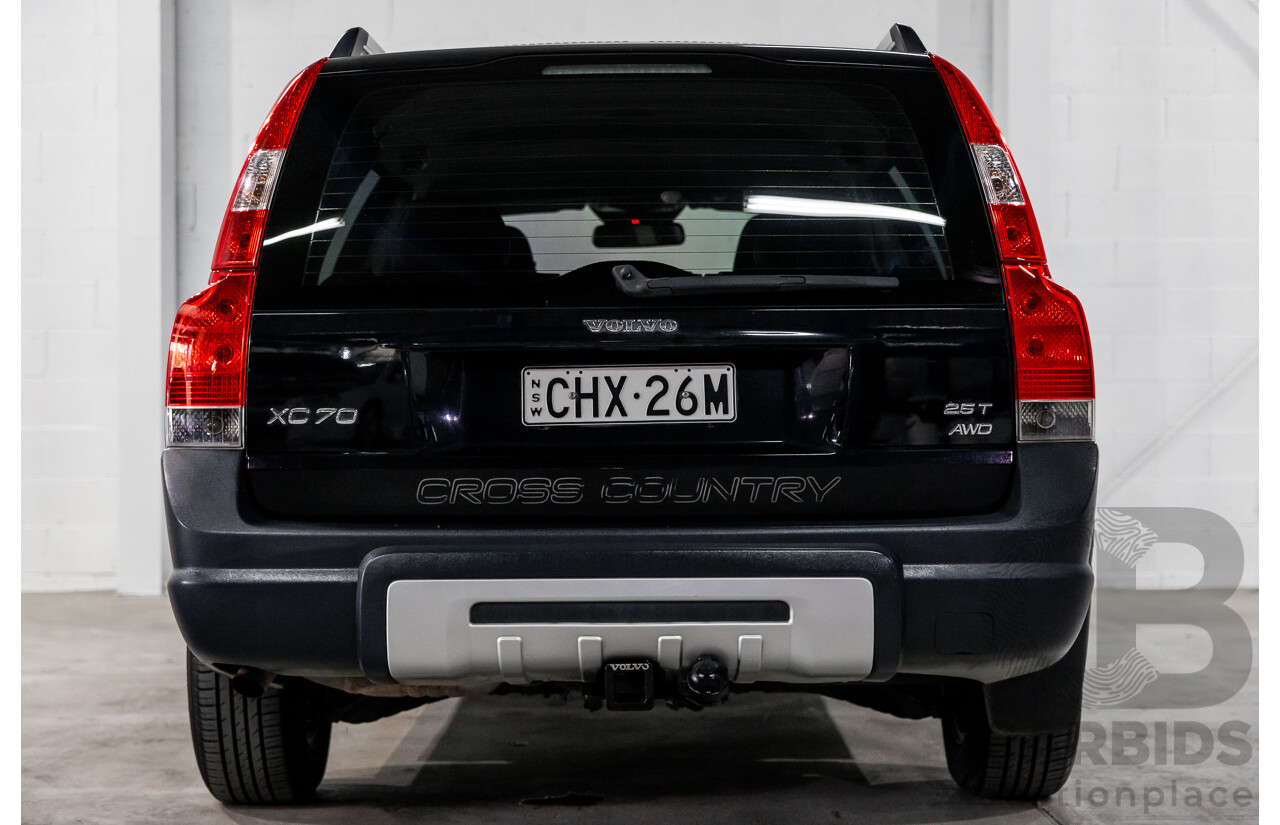 8/2005 Volvo XC70 SE (AWD) MY06 4d Wagon Black Stone Turbo 2.5L