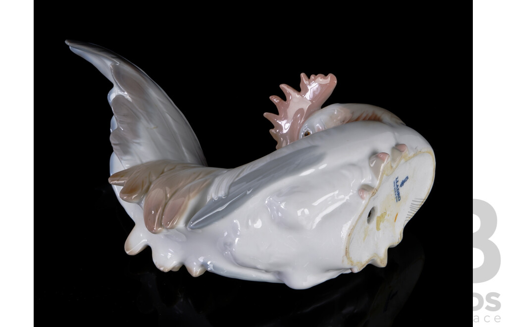 Spanish Lladro Porcelain Rooster Figure