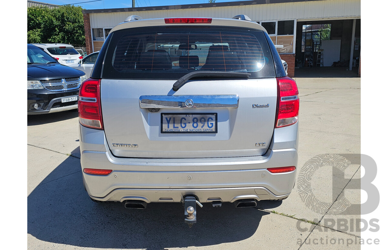 7/2016 Holden Captiva 7 LTZ (AWD) CG MY16 4d Wagon Silver Turbo Diesel 2.2L - 7 Seats