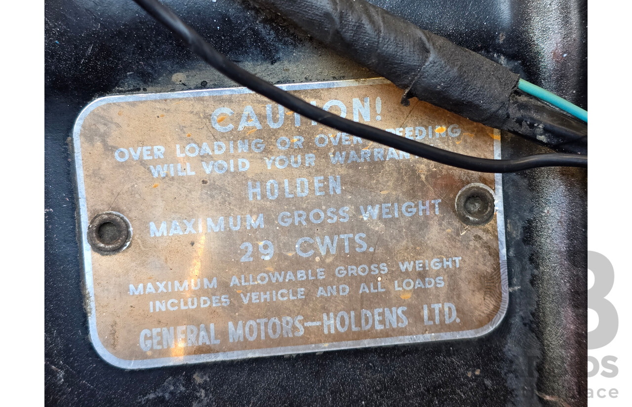 1/1959 Holden FC Panelvan Vanette 4d Wagon Adobe Beige 2.2L