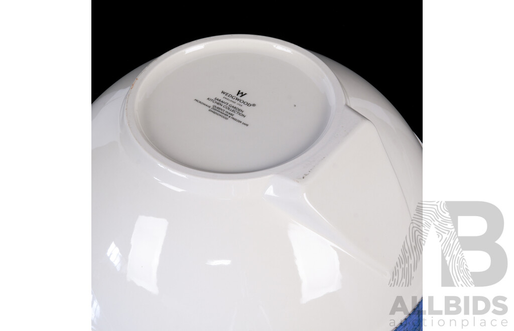 Large Wedgwood Queens Ware Serving Bowl in Sarah's Garden Pattern