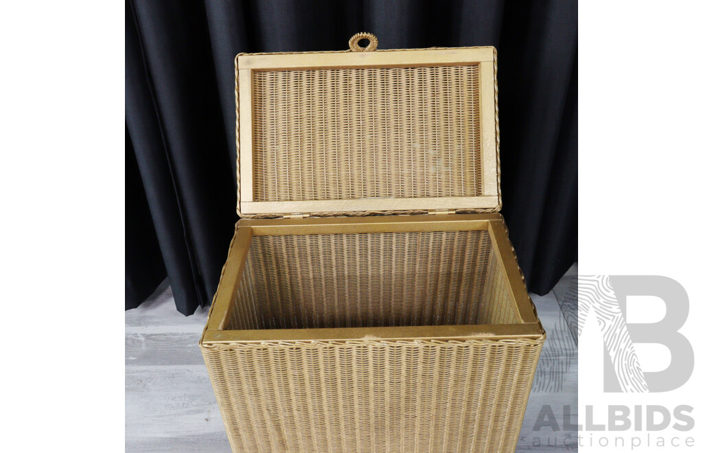 Vintage Original Wicker Hamper by Lloyd Loom