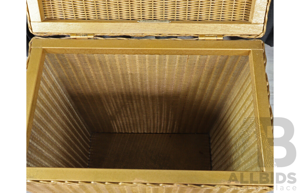 Vintage Original Wicker Hamper by Lloyd Loom