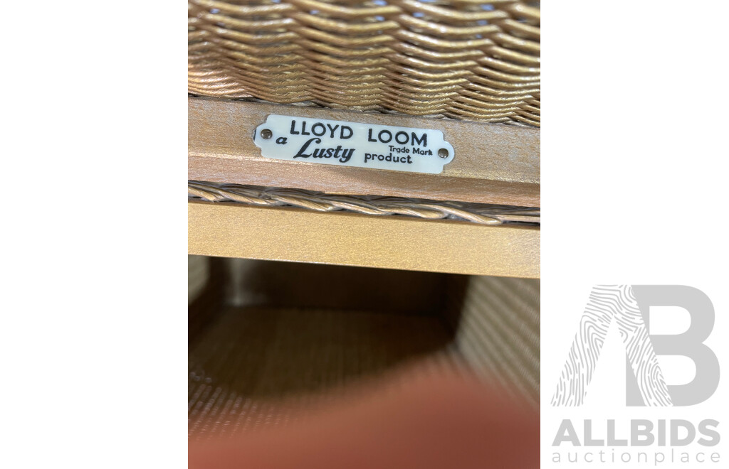 Vintage Original Wicker Hamper by Lloyd Loom